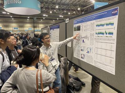 Yu is demonstrating how late frost influence spring carbon sequestration